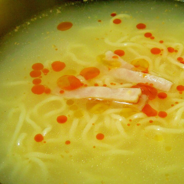 インスタントをアレンジ！中華風あったかラーメン